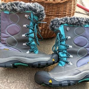 Youth Girls Keen Fur Lined Tall Boots Size 3